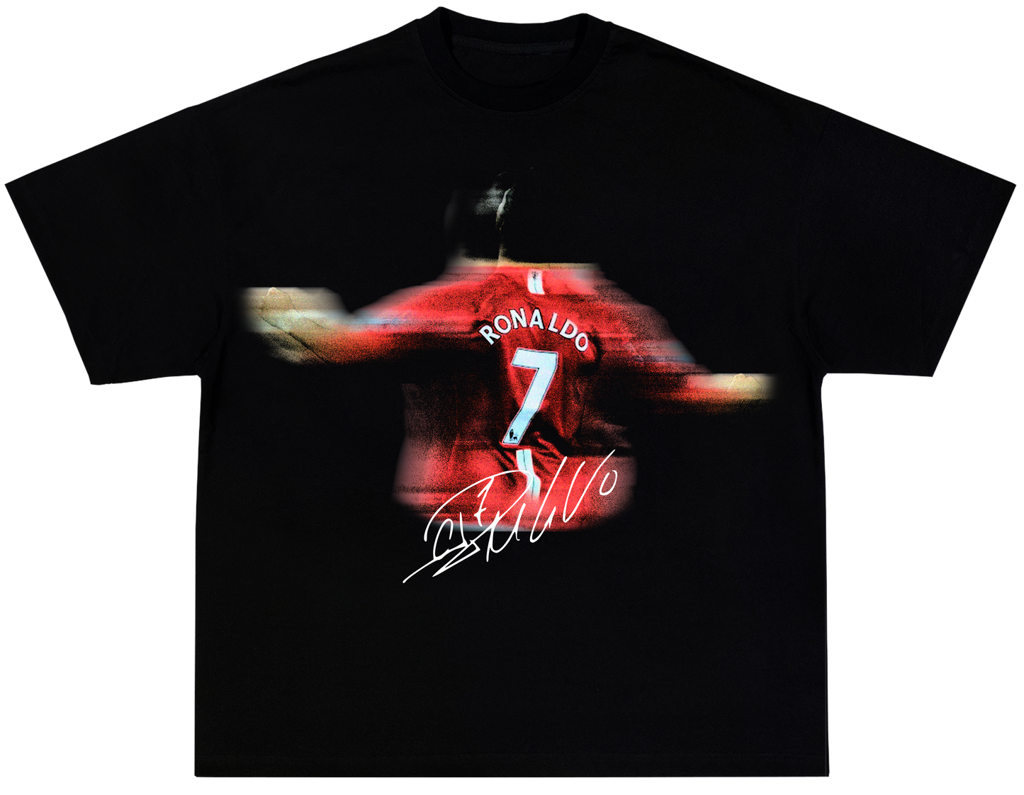 Cristiano Ronaldo (ManUtd) Tee black - Organic Oversize Shirt