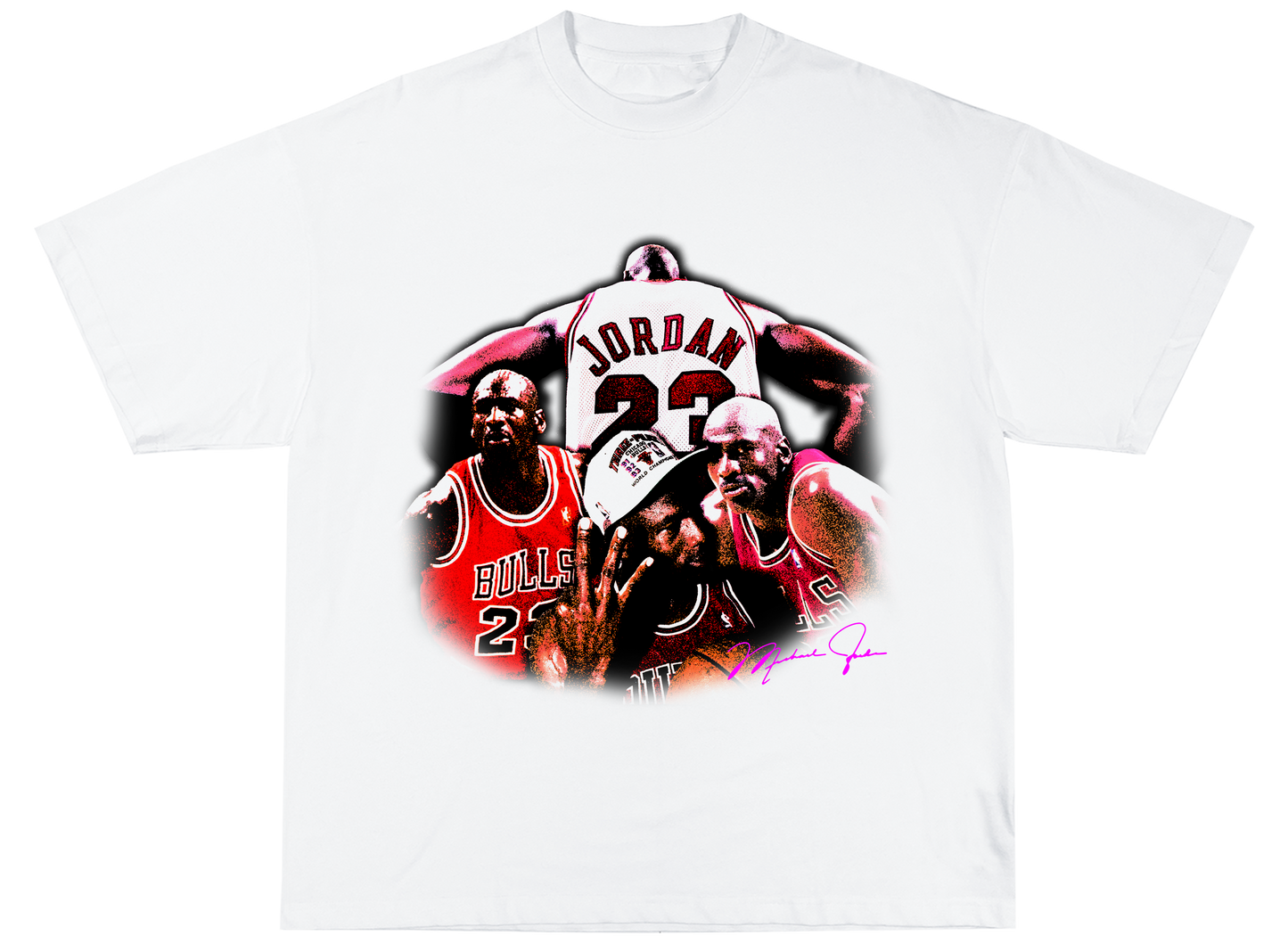 Michael Jordan Tee white - Organic Oversize Shirt