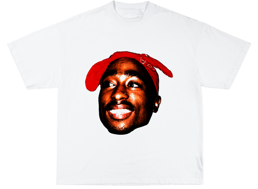 Tupac Tee white - Organic Oversize Shirt