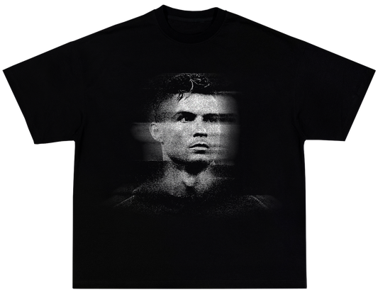 Cristiano Ronaldo (B/W) Tee black - Organic Oversize Shirt