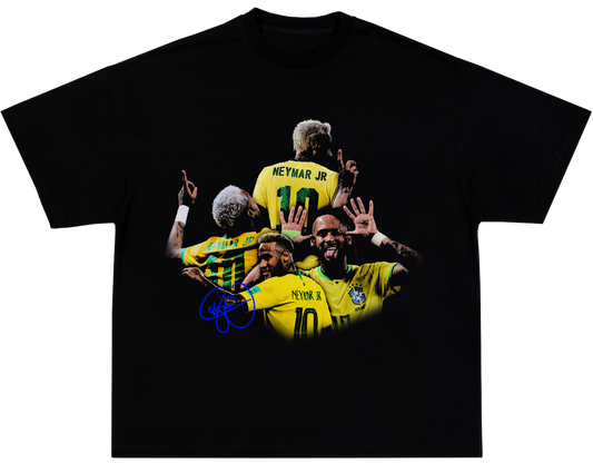 Neymar Jr (Brazil) Tee black - Organic Oversize Shirt
