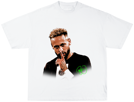 Neymar Jr Tee white - Organic Oversize Shirt