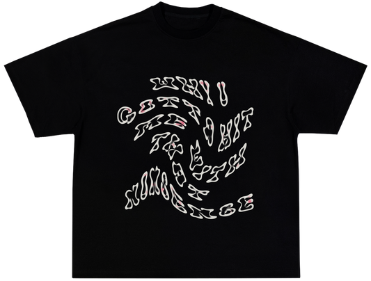 Nonsense Tee black - Organic Oversize Shirt