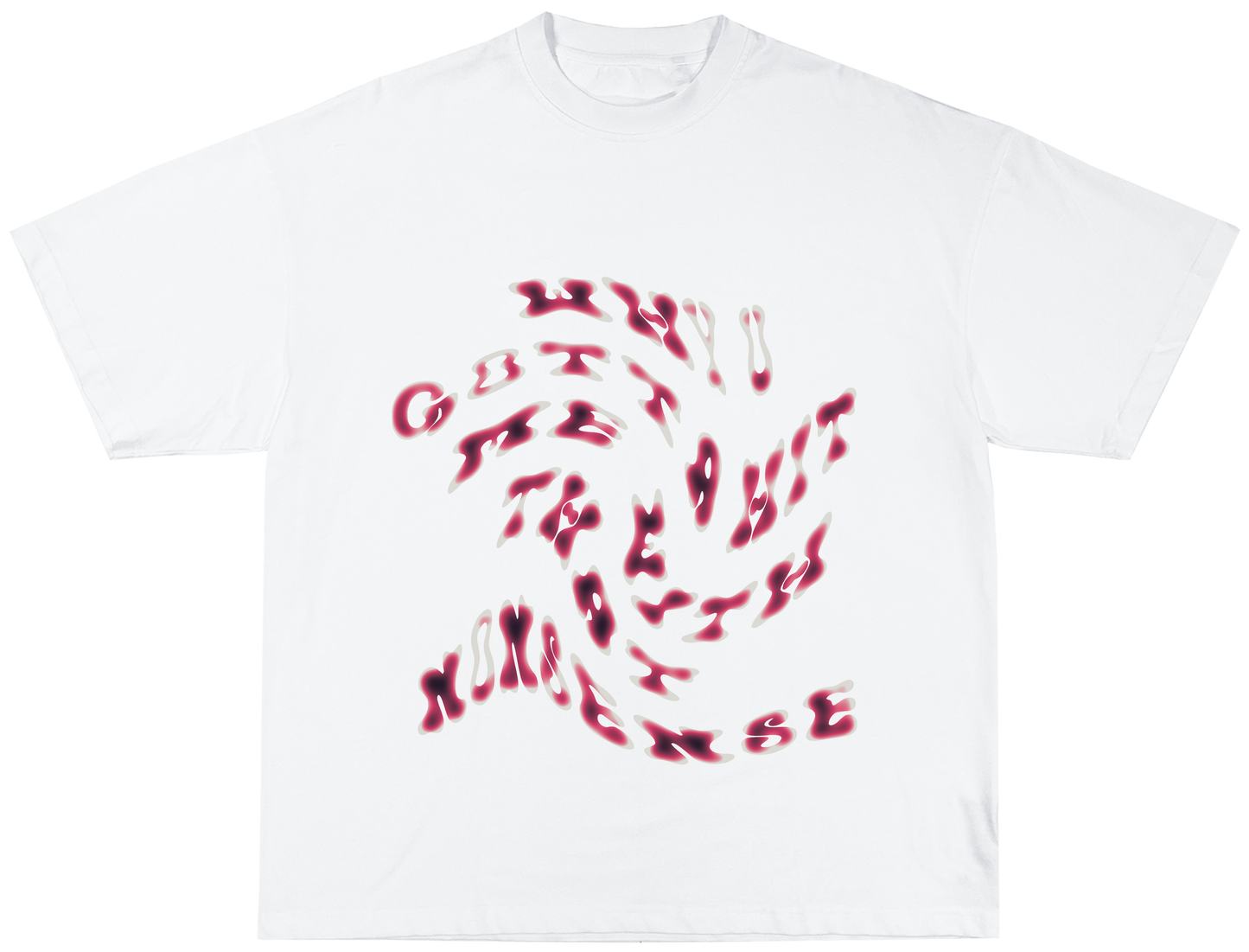 Nonsense Tee white - Organic Oversize Shirt