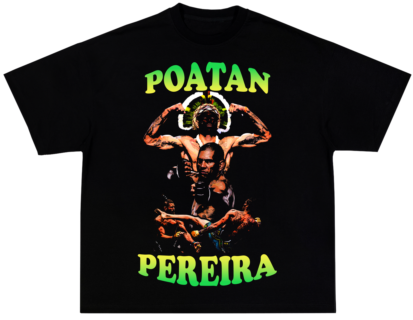 Alex "Poatan" Pereira Tee black - Organic Oversize Shirt