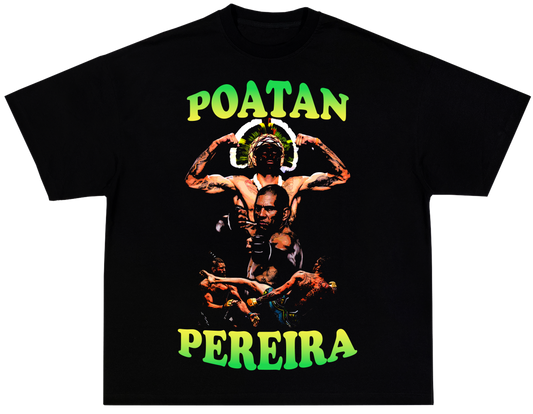Alex "Poatan" Pereira Tee black - Organic Oversize Shirt