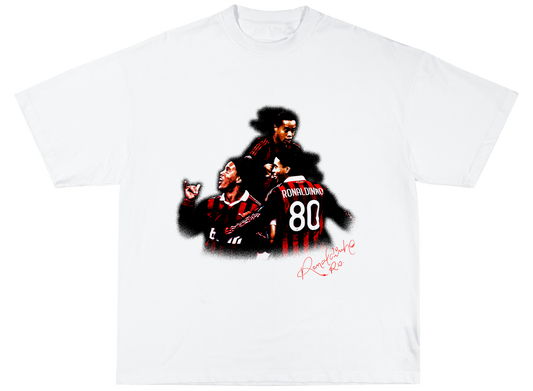 Ronaldinho Tee white - Organic Oversize Shirt