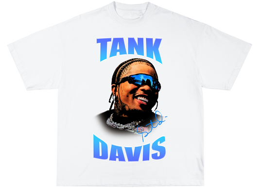 Gervonta "Tank" Davis Tee white - Organic Oversize Shirt