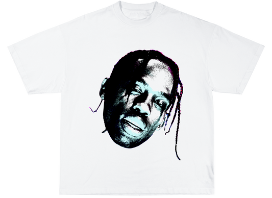 Travis Scott Tee white - Organic Oversize Shirt