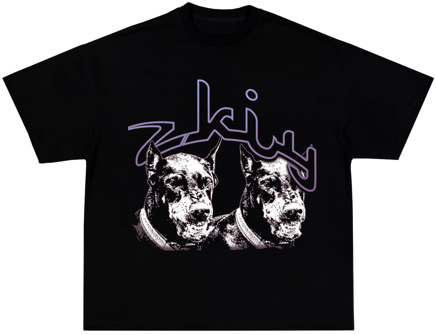 Zkiy Dobermann Tee black - Organic Oversize Shirt