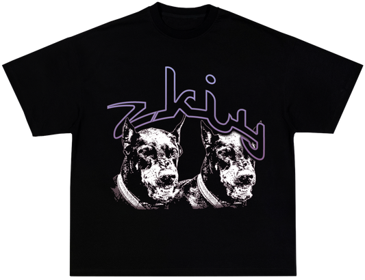 Zkiy Dobermann Tee black - Organic Oversize Shirt